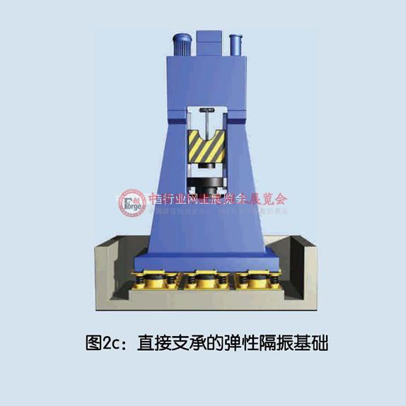 直接支承的弹性隔振基础